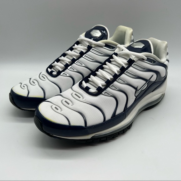 nike air max 97 plus white navy